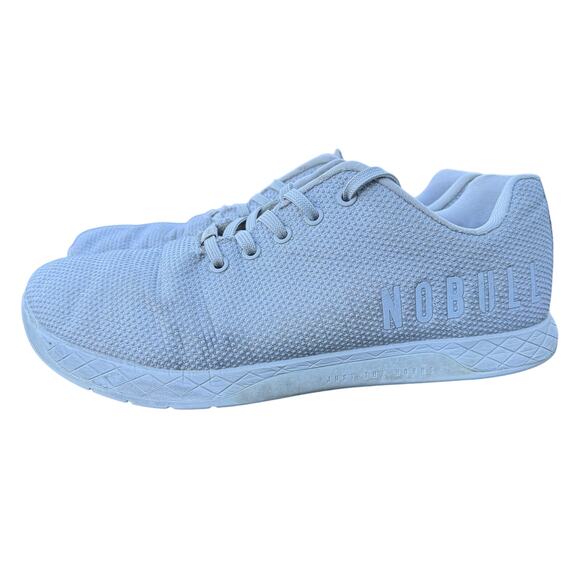 Nobull Superfabric Sneakers Unisex M11 W12.5 Gray Low Top Lace‎ up Crossfit main image 4